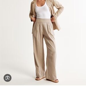 Abercrombie & Fitch Tan Wide Leg Pants